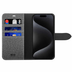 Blu Element Folio 2-in-1 Case Grey for iPhone 16 Pro Max