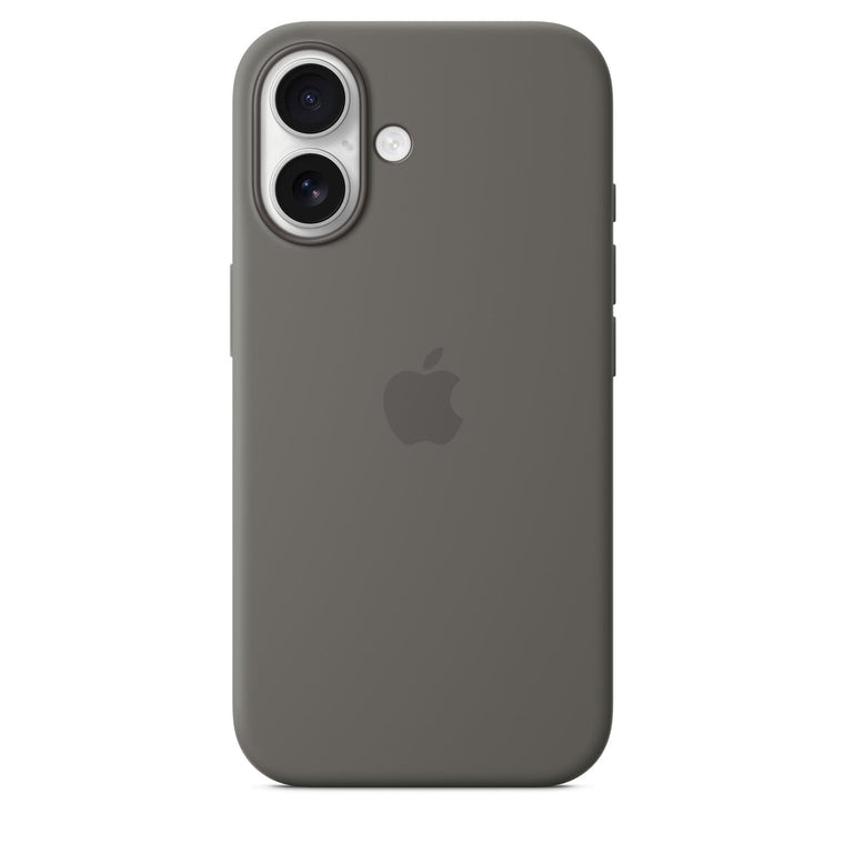 Apple Silicone MagSafe Case Stone Grey for iPhone 16