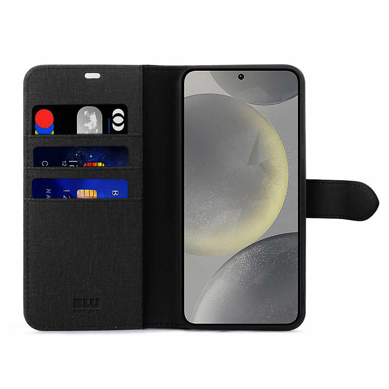 Blu Element Folio 2-in-1 Case Case Black for Samsung Galaxy S25/Galaxy S24
