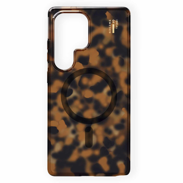 Ideal of Sweden Clear Mid Case w/Magnets Tortoise for Samsung Galaxy S25 Ultra