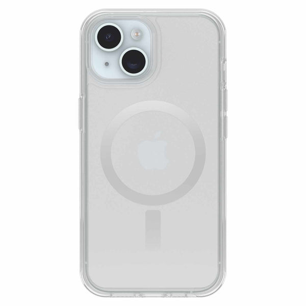 OtterBox Symmetry Clear MagSafe Case Clear with Blue Tint for iPhone 16e/15/14/13 in Bulk Packaging