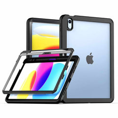 Bulk Packaging Rugged Case with Clear Back Black for iPad 11 2025 (11th Gen)/iPad 10.9 2022 (10th Gen)