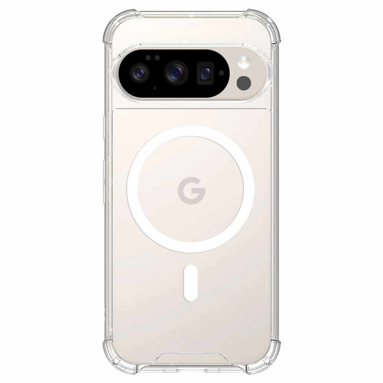 BEGP10/10P3 Dropzone Rugged Case w/Magnets Pixel 10/10 Pro Clear