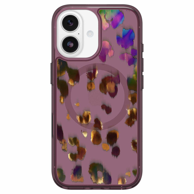 OtterBox Symmetry Clear MagSafe Case w/Camera Control Leopard Shift (Pink) for iPhone 17