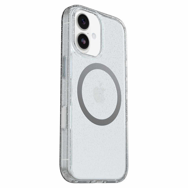 OtterBox Symmetry Clear MagSafe Case w/Camera Control Stardust 3.0 with Blue Tint (Clear) for iPhone 17