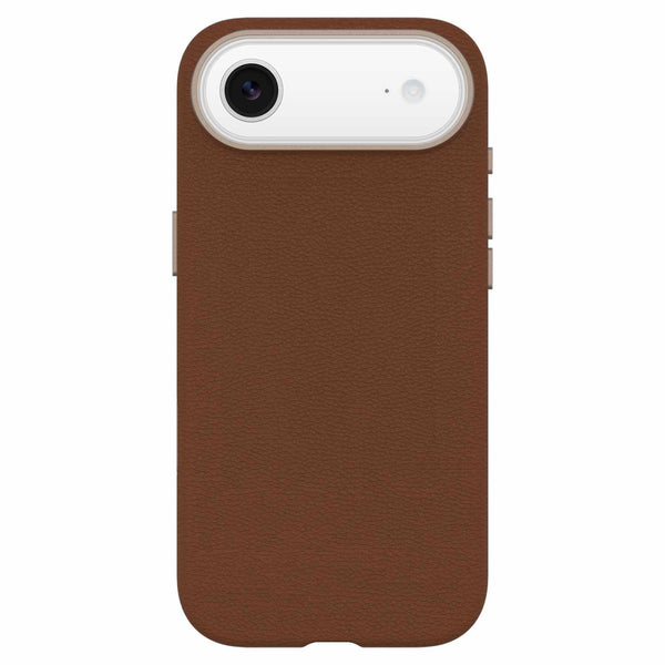 OtterBox Symmetry Cactus Leather MagSafe Case w/Camera Control Dessert Saddle (Brown) for iPhone Air