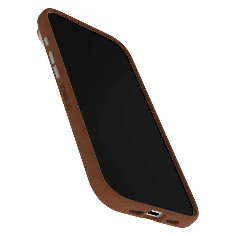 OtterBox Symmetry Cactus Leather MagSafe Case w/Camera Control Dessert Saddle (Brown) for iPhone Air