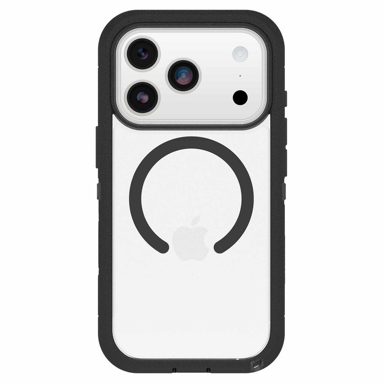OtterBox Defender Pro XT Clear MagSafe Case w/Camera Control Dark Side (Black) for iPhone 17 Pro