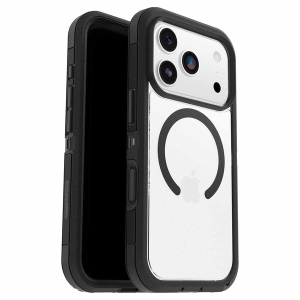 OtterBox Defender Pro XT Clear MagSafe Case w/Camera Control Dark Side (Black) for iPhone 17 Pro