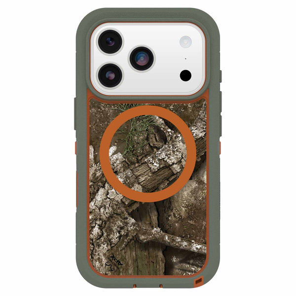 OtterBox Defender Pro XT Clear MagSafe Case w/Camera Control Realtree Apx (Green) for iPhone 17 Pro