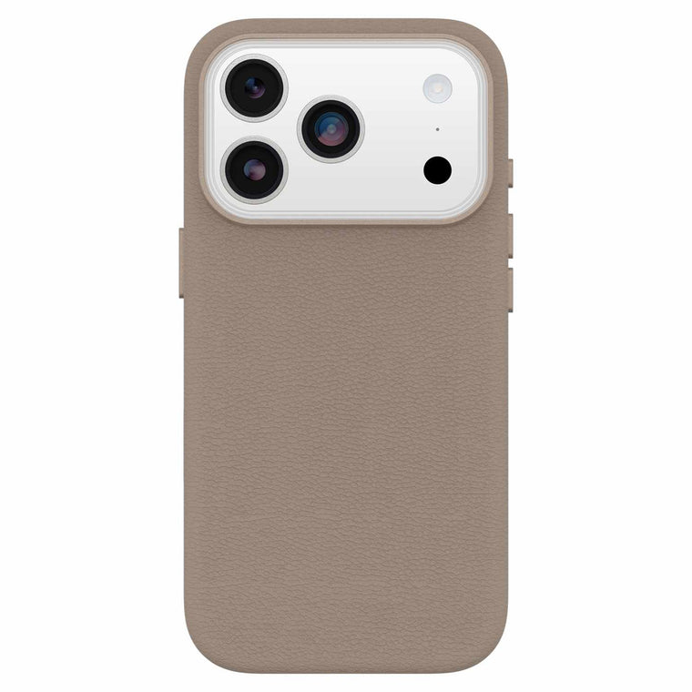 OtterBox Symmetry Cactus Leather MagSafe Case w/Camera Control Grey Comfort for iPhone 17 Pro