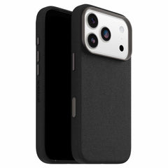 OtterBox Symmetry Cactus Leather MagSafe Case w/Camera Control Noir Ash (Black) for iPhone 17 Pro