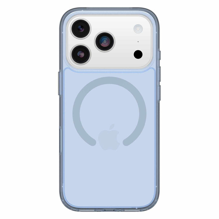 OtterBox Symmetry Clear MagSafe Case w/Camera Control Silver Glade (Blue) for iPhone 17 Pro