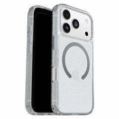 OtterBox Symmetry Clear MagSafe Case w/Camera Control Stardust 3.0 with Blue Tint (Clear) for iPhone 17 Pro