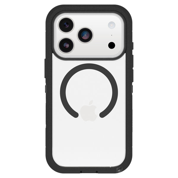 OtterBox Defender Pro XT MagSafe Case with HolsterDark Side (Black) for iPhone 17 Pro in Bulk Packaging
