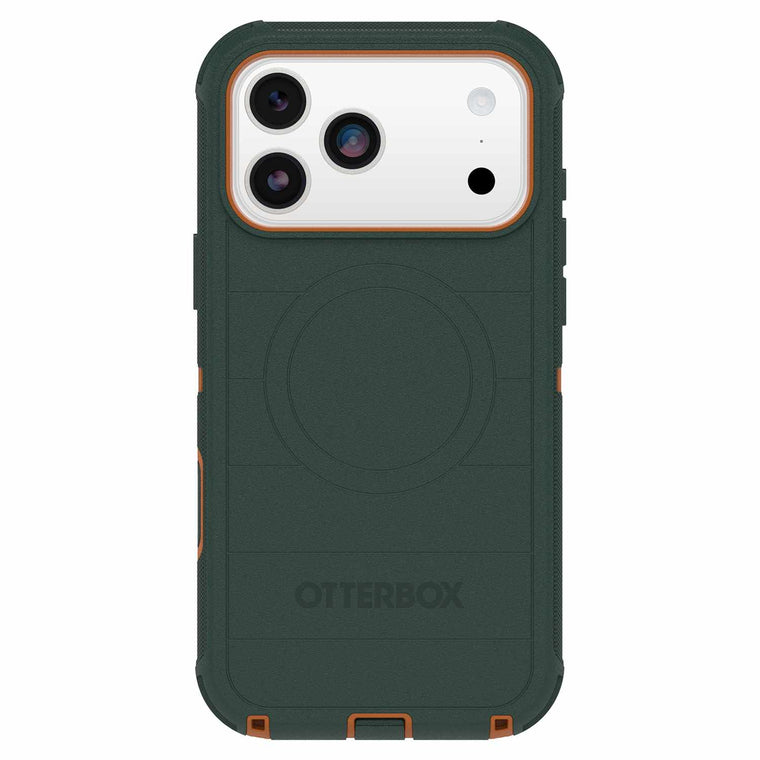 OtterBox Defender Pro MagSafe Case w/Camera Control Coopersmith (Green) for iPhone 17 Pro Max