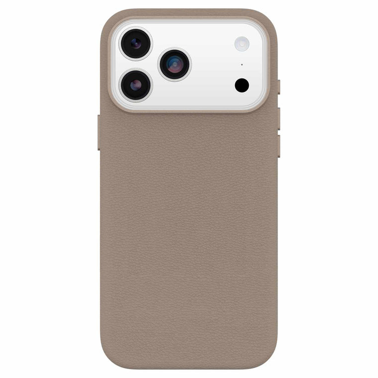 OtterBox Symmetry Cactus Leather MagSafe Case w/Camera Control Grey Comfort for iPhone 17 Pro Max