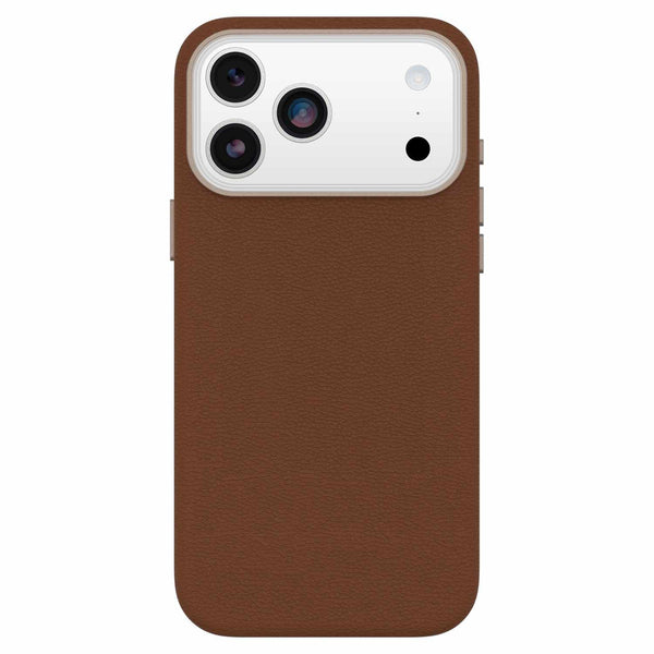 OtterBox Symmetry Cactus Leather MagSafe Case w/Camera Control Dessert Saddle (Brown) for iPhone 18 Pro Max/17 Pro Max