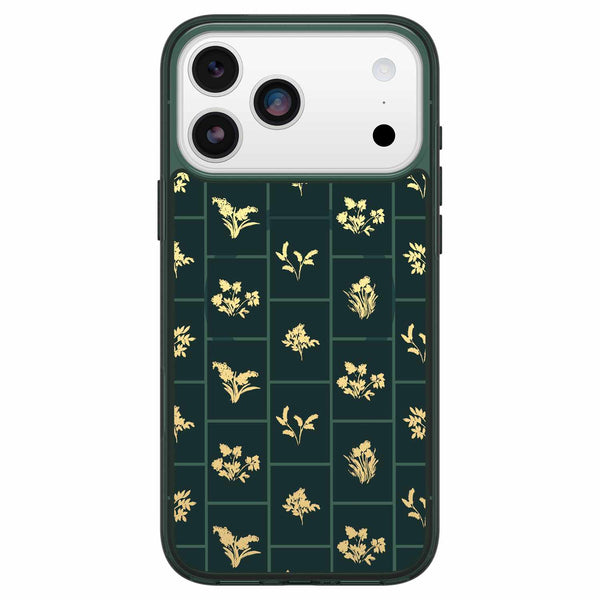 OtterBox Symmetry Clear MagSafe Case w/Camera Control Golden Bloom (Green) for iPhone 17 Pro Max