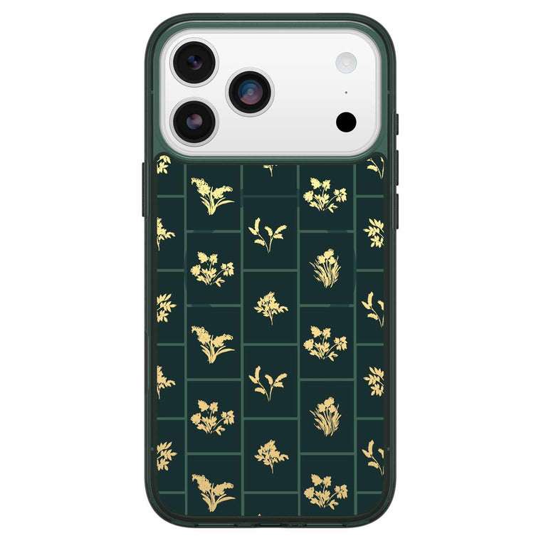 OtterBox Symmetry Clear MagSafe Case w/Camera Control Golden Bloom (Green) for iPhone 18 Pro Max/17 Pro Max
