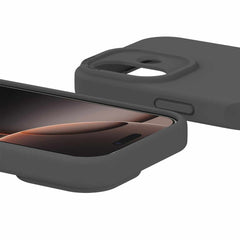 AP7NAVSIKBLCK Velvet MagSafe Case iPhone 17 Ash