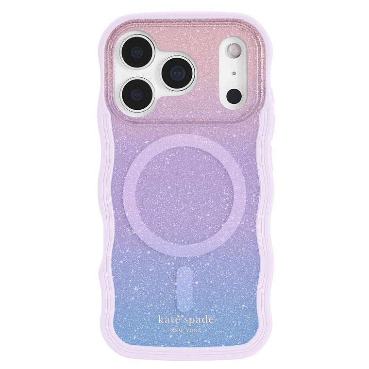 KS057330 Wavy MagSafe Case iPhone 17 Pro Opal Glitter
