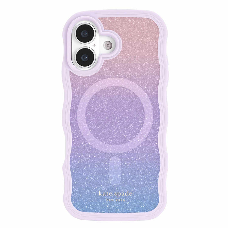 Kate Spade Wavy MagSafe Case Opal Glitter for iPhone 17