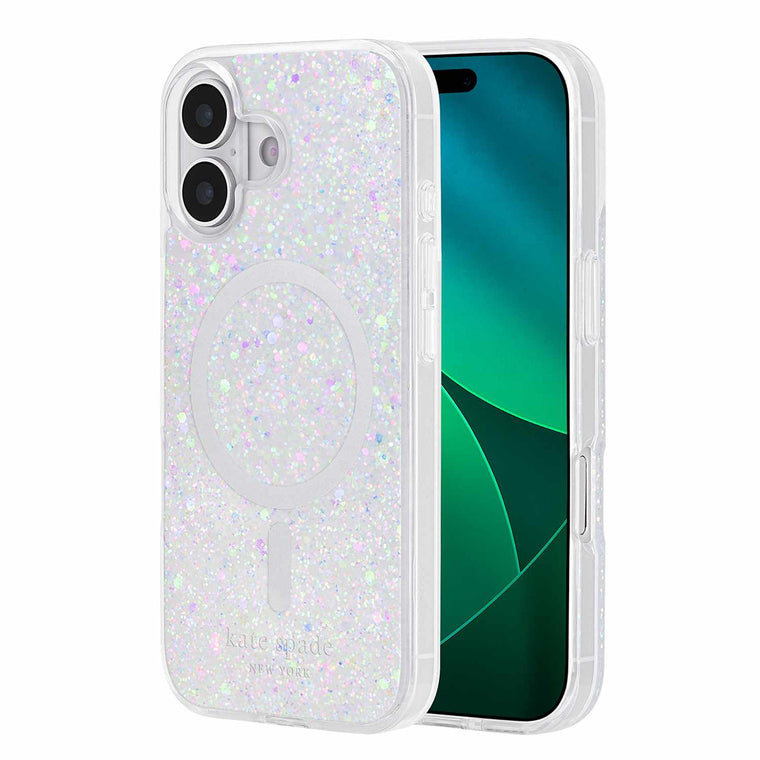Kate Spade Protective MagSafe Case Chunky Glitter Iridescent for iPhone 17