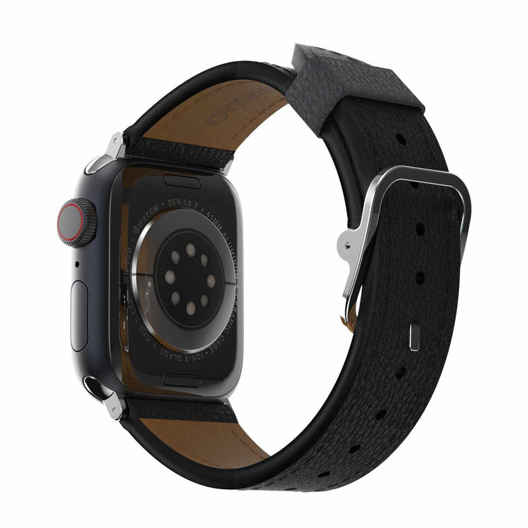 OtterBox Symmetry Cactus Leather Watch Band Noir Ash for Apple Watch 41/40/38mm