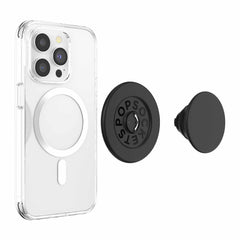 PopSockets PopGrip For MagSafe Round with Adapter Ring Black