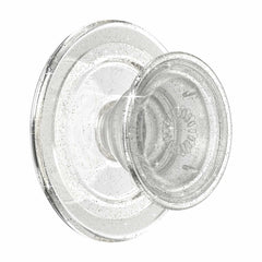 PopSockets PopGrip For MagSafe Round with Adapter Ring Clear Glitter