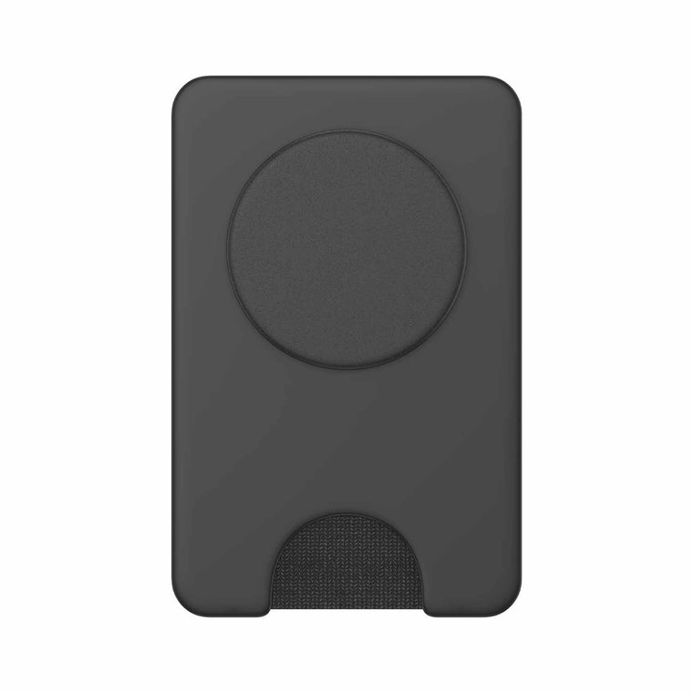 PopSockets PopWallet+ For MagSafe Round with Adapter Ring Black