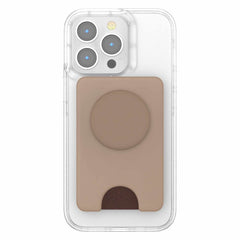 PopSockets PopWallet+ for MagSafe with Adapter Ring Latte Soft Touch