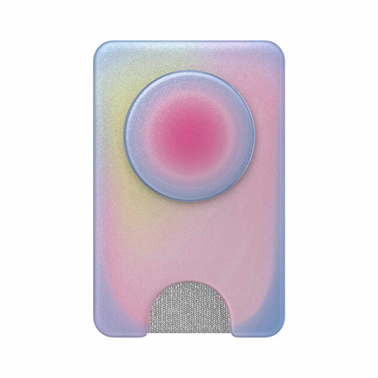 PopSockets PopWallet+ For MagSafe Round with Adapter Ring Aura