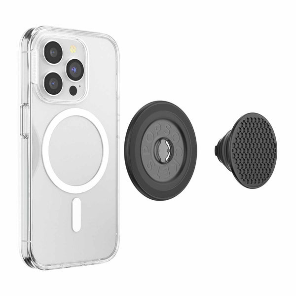 PopSockets PopGrip for MagSafe Round with Adapter Ring Aluminium Speakerbox