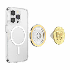 PopSockets PopGrip for MagSafe Round with Adapter Ring Enamel Elephant Token