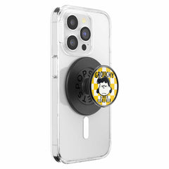 PopSockets PopGrip for MagSafe Round with Adapter Ring Enamel Grouchy Lucy