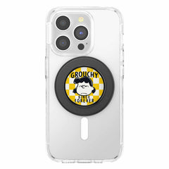 PopSockets PopGrip for MagSafe Round with Adapter Ring Enamel Grouchy Lucy