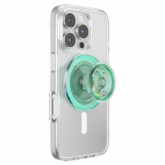 PopSockets PopGrip for MagSafe Round with Adapter Iridescent Turq