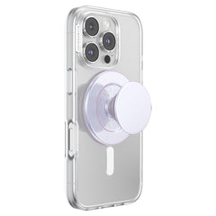 PopSockets PopGrip for MagSafe Round with Adapter Iridescent White