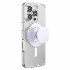 PopSockets PopGrip for MagSafe Round with Adapter Iridescent White