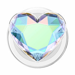 PopSockets PopGrip for MagSafe Round with Adapter Iridescent Dichroic Heart