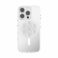PopSockets PopGrip Suck-Up for MagSafe Round with Adapter Clear
