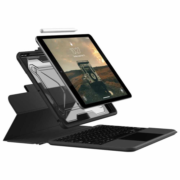 124000114031 Rugged Bluetooth Keyboard with Trackpad English iPad 10.2 2021/10.2 2020/10.2 2019 Black/Ash