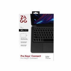 ZAGG Pro Keys Connect Tablet Keyboard Case w/Trackpad Black for iPad Pro 11 2025 (6th Gen)/Pro 11 2024 (5th Gen)