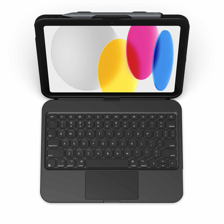 ZAGG Tough Keys Keyboard and Case Black for iPad 11 2025 (11th Gen)/iPad 10.9 2022 (10th Gen)