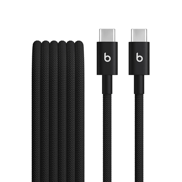 Beats by Dre USB-C to USB-C Woven Cable 5ft Bolt Black
