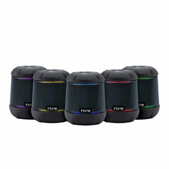 iHome Waterproof Shockproof Bluetooth Speaker with Accent Lighting and Mega Battery Black
