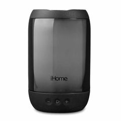 iHome PlayGlow + Rechargeable Color Changing Waterproof Bluetooth Speaker with Mega Battery Black
